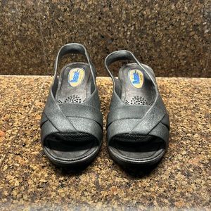 Okabachi Foot Therapy Slip On Wedge Sandal